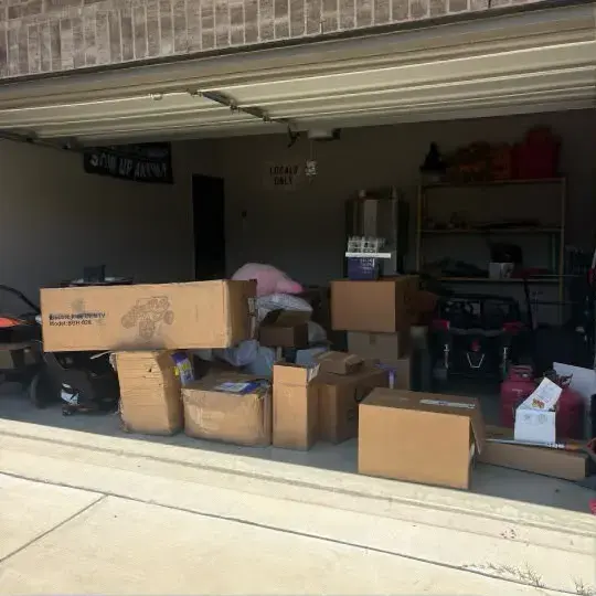 Garage cleanout: before