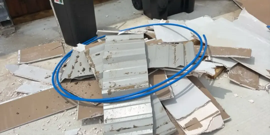 Debris cleanup: before