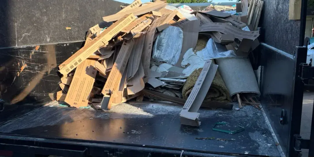 Remodel debris haul: before